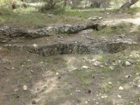 Imagen de una parte del yacimiento arqueolgico Canteras de El Pinar, localizado en el municipio de Bullas