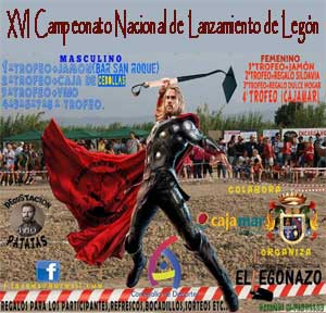 XVI Campeonato Nacional de Lanzamiento de Legón en El Paraje