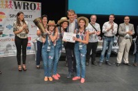 Equipo murciano ganador de la final nacional de la olimpiada de robtica