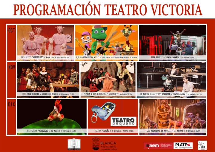 Programación del Teatro Victoria 4ºT-2017
