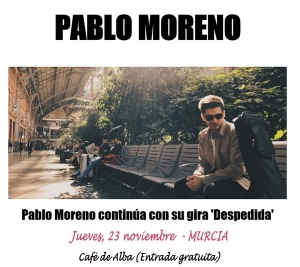 Pablo Moreno contina con su 'Gira Despedida'