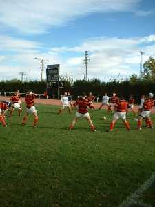 calentamiento Rugby UCAM Murcia