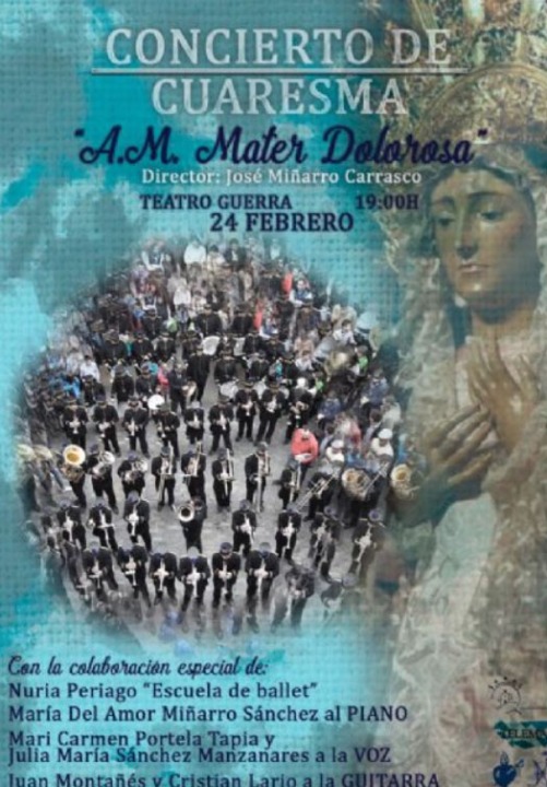 Concierto de Cuaresma en Lorca Por la Agrupación Musical Mater Dolorosa
