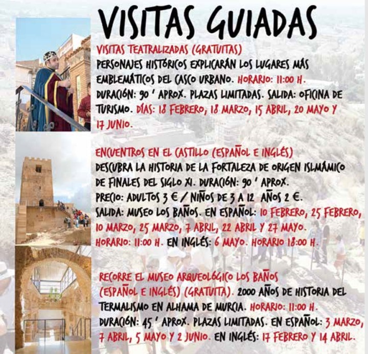 Visitas Guiadas. Alhama de Murcia 2018