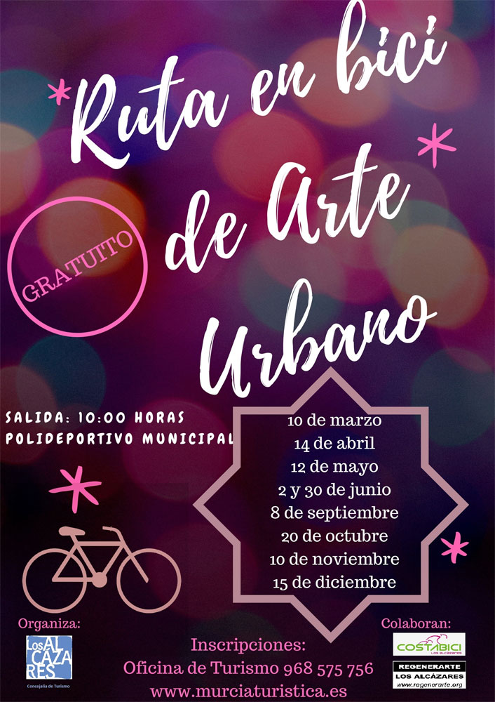 Ruta en bici de arte urbano por Los Alcázares 2018