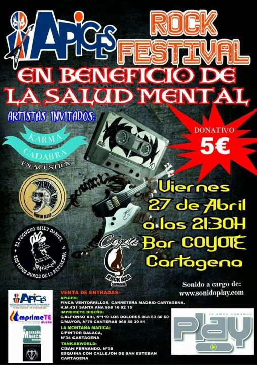  APICES Rock Festival 2018 en Beneficio de la Salud Mental