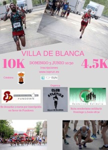 Carrera popular 10K Villa de Blanca 2018