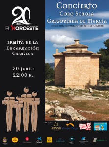 La msica coral se acerca a la ermita de La Encarnacin con un concierto de la ''Schola Gregoriana de Murcia''