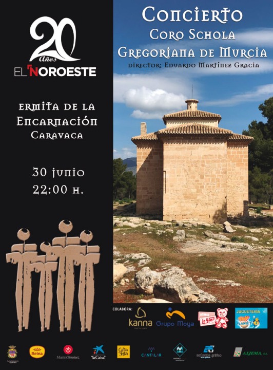 Concierto de la Schola Gregoriana de Murcia en Caravaca
