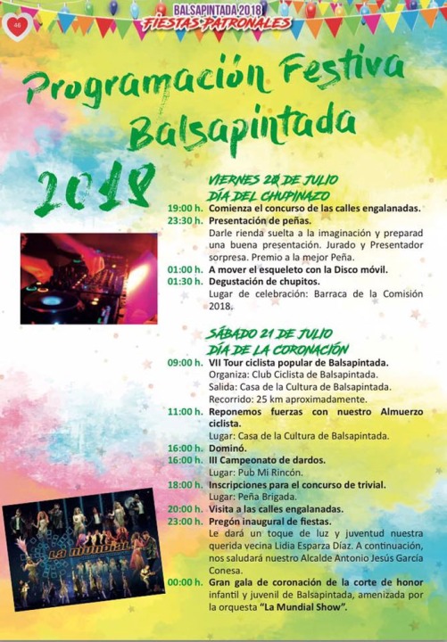 Fiestas Balsapintada 2018