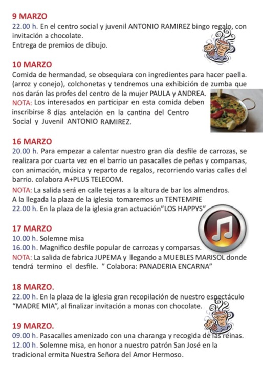 Fiestas Patronales del Barrio de SanJosé de Los Garres