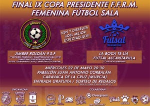 Final femenina de ftbol sala de la IX Copa Presidente de la FFRM