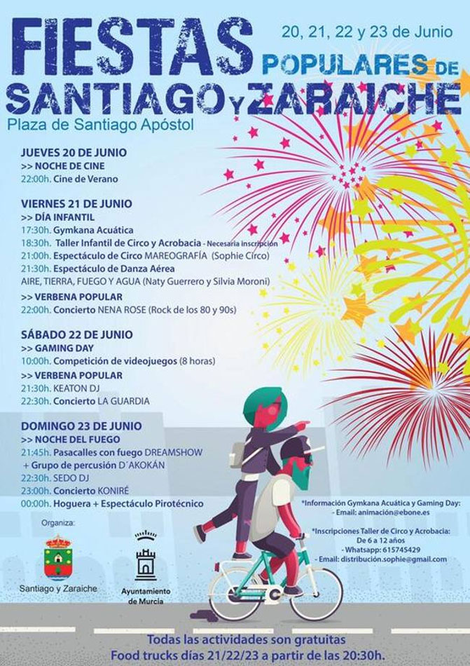 Programa Fiestas de Santiago y Zaraiche 2019