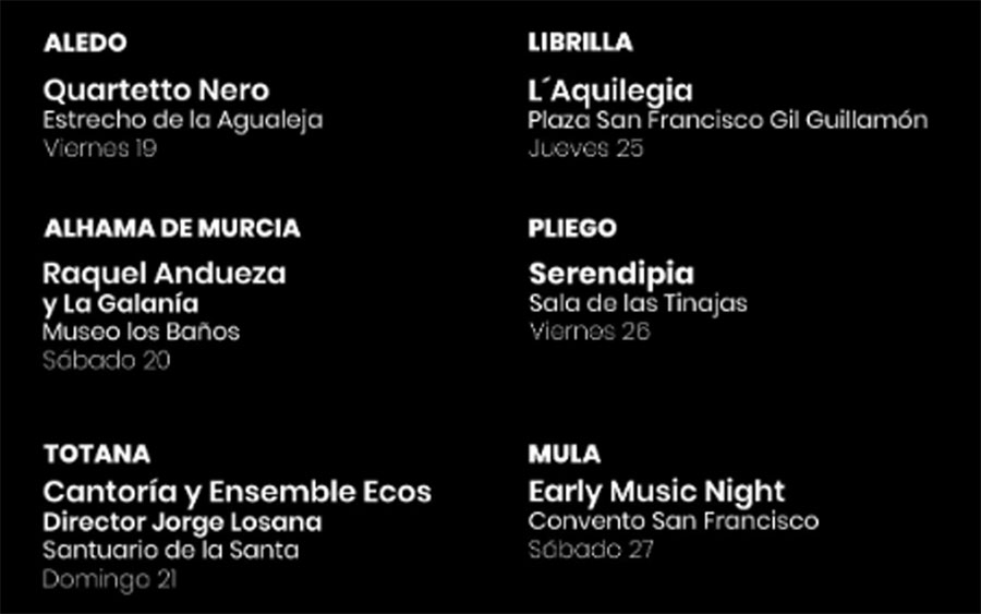 ECOS Festival - Música Antigua Sierra Espuña