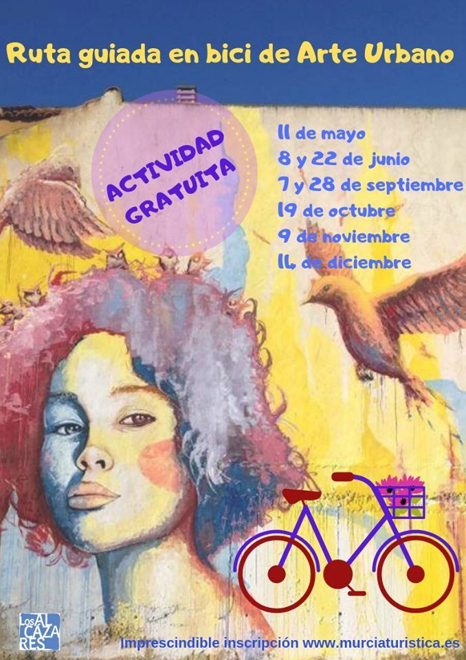 Ruta Guiada en Bici de Arte Urbano en los Alcázares 2019