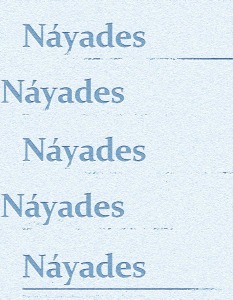  Nyades. Homenaje a las ninfas griegas del agua 