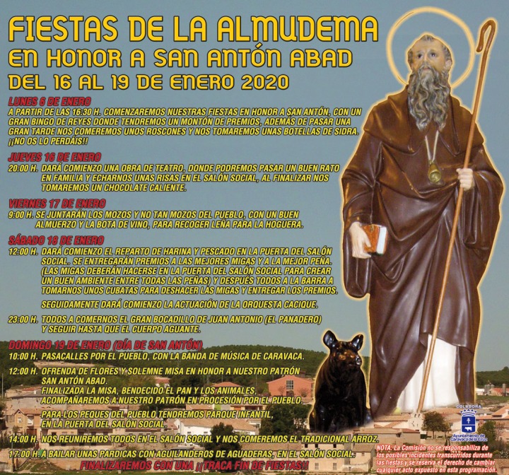 Fiestas de La Almudema en honor a San Antón Abad 2020