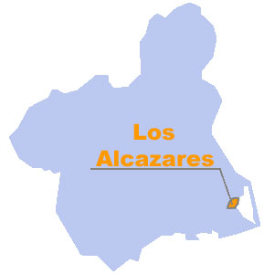 Mapa de situacin de Los Alczares. Regin de Murcia Digital