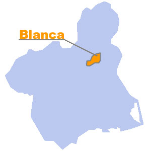 Mapa de situacin de Blanca. Regin de Murcia Digital