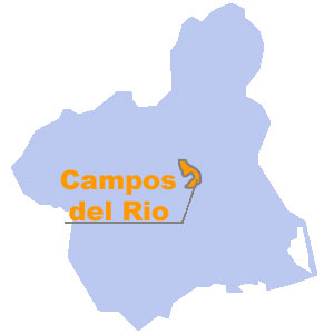 Mapa de situacin de Campos del Ro. Regin de Murcia Digital
