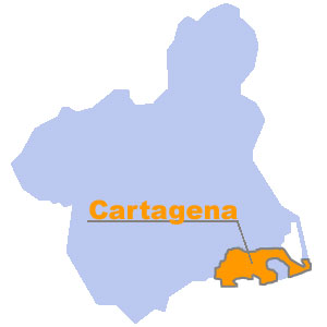 Mapa de situacin de Cartagena. Regin de Murcia Digital
