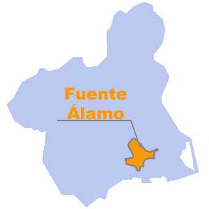 Resultado de imagen de Fuente Álamo de Murcia mapa