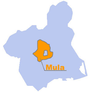 Mapa de situacin de Mula. Regin de Murcia Digital