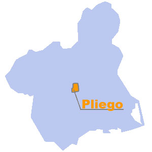 Mapa de situacin de Pliego. Regin de Murcia Digital