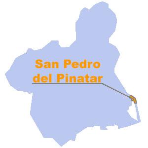 Mapa de situacin de San Pedro del Pinatar. Regin de Murcia Digital