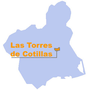 Mapa de situacin de Torres de Cotillas. Regin de Murcia Digital