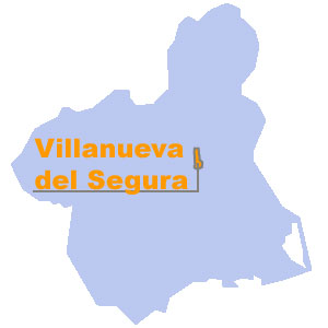 Mapa de situacin de Villanueva del Segura. Regin de Murcia Digital