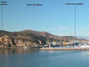 Panormica del puerto de Cartagena hoy da