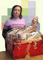Rosa Prez Snchez. <br>Ganadora de la Cesta ''Navidad 2004''