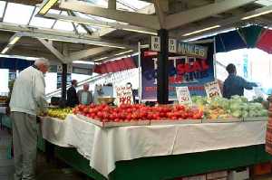 Mercado de frutas y verduras 