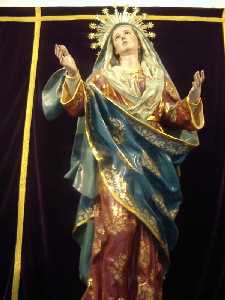Virgen Dolorosa de la Hermanadad del Santo Costado de Cristo [Jumilla_Museo de Semana Santa] 
