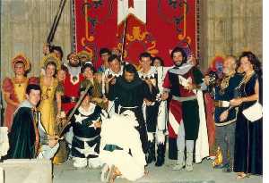 Templarios 1983. Primera Cena Medieval - humillando al "moro"