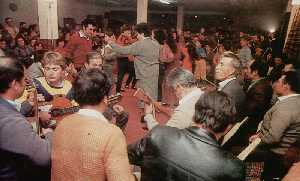 Baile de Parrandas en el Bar Espaa 1985 