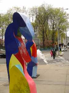 Esculturas del Quijote en el Parque de las Naciones de Nueva York 