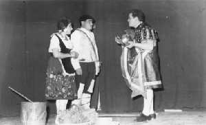 Centurin, Jusepe y Rebeca en el Auto de Reyes en Guadalupe, hacia 1955