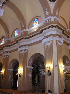 Detalle del Interior de la Iglesia de San Juan Bautista de Archena