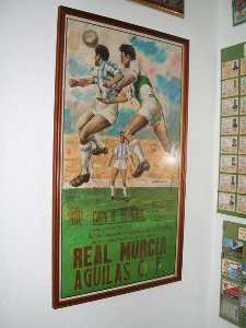Cartel de un partido contra el Real Murcia 