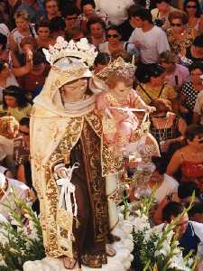 Virgen del Carmen en su romera 