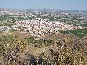 Vista de Santomera desde Cabezo Bermejo