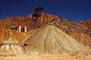 Castillete minero