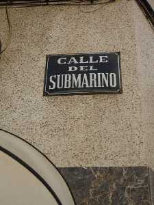 Una de las calles del Barrio de Peral recuerda al submarino [Cartagena_Isaac Peral]