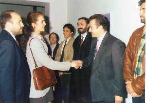 LXI Saln de Otoo. Madrid 1994. Con su Alteza Real Infanta D. Elena de Borbn