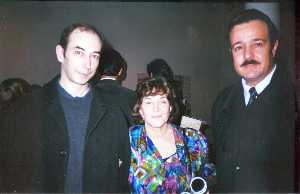 Con Javier Rubio y Carmen Tonel. Madrid 2001