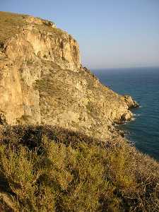 Litoral de Cabo Tioso, un ejemplo de costa rocosa acantilada