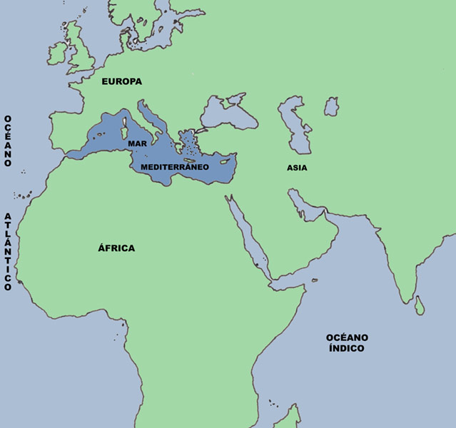 El Mediterráneo - Situación y extensión - Región de Murcia Digital