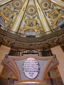 Inscripcin en la parte inferior del Balcn[Iglesia de Ntro. Padre Jess Nazareno De Murcia (Museo Salzillo)]